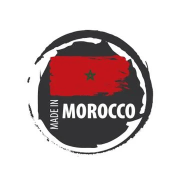 Morocco flag, vector illustration on a white background Stock Illustration