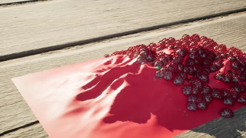 Morocco Flag - Virus Growth Video stock 320294389