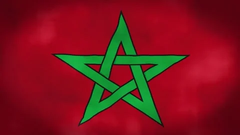 Morocco Flag Waving Animation Stock Footage 276650881