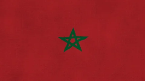 Morocco flag waving Stock Footage 102641598