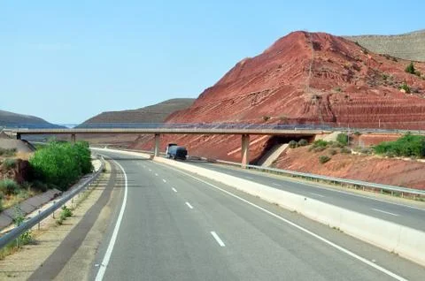 Morocco highway Stock Photos