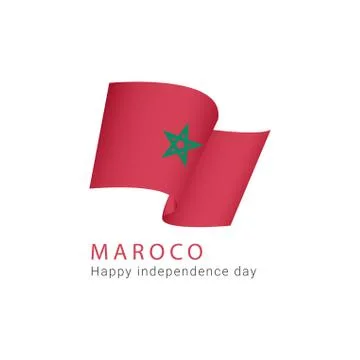 Morocco Independence Day Vector Template Design Illustration Stock Illustration