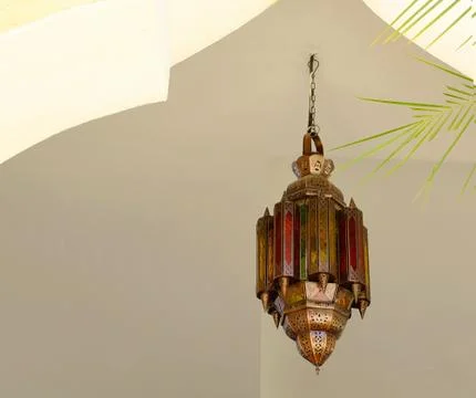 Morocco light lantern Stock Photos