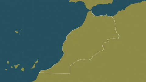 Morocco map - drive. Border. Pattern. Stock Footage 149139371