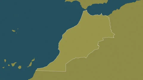 Morocco map - drive. Border. Pattern. Stock Footage 241759320
