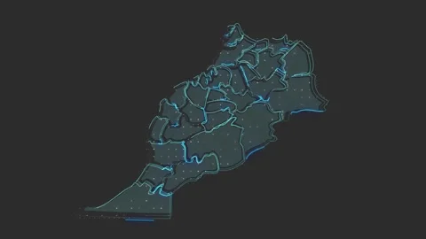 Morocco map Stock-Footage 169456098