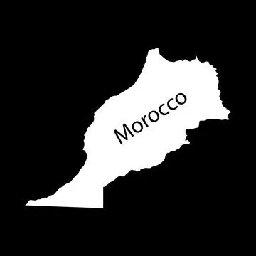Morocco map icon design Stock Illustration