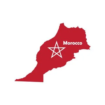 Morocco map icon Stock Illustration