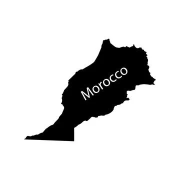 Morocco map icon Stock Illustration