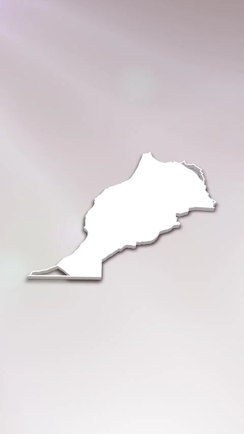 Morocco Map Intro Stock Footage 261660652