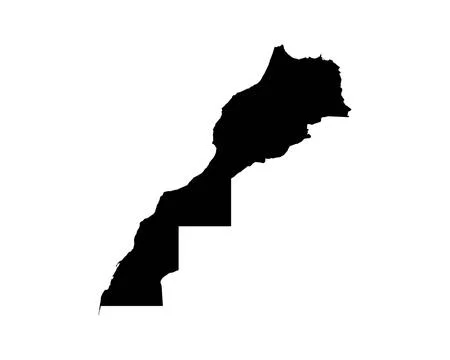 Morocco Map. Moroccan Country Map Stock Illustration