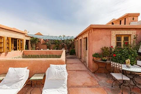 MOROCCO-MARRAKECH-ARCHITECTURE-MODERN Stock Photos