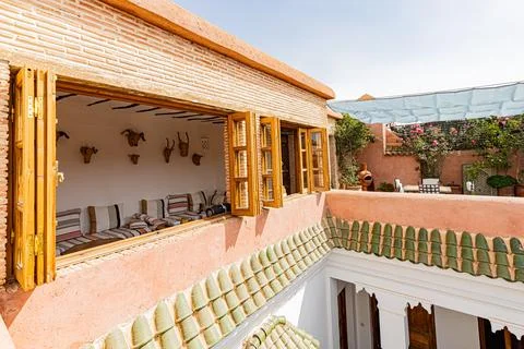 MOROCCO-MARRAKECH-ARCHITECTURE-MODERN Stock Photos