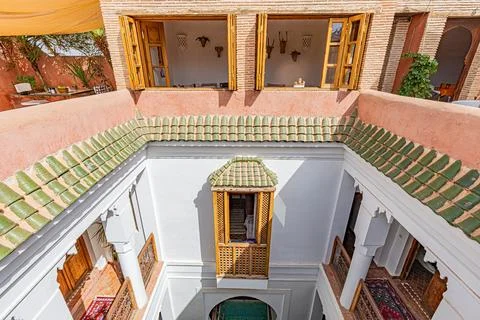 MOROCCO-MARRAKECH-ARCHITECTURE-MODERN Stock Photos
