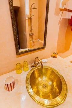 MOROCCO-MARRAKECH-ARCHITECTURE-MODERN Stock Photos