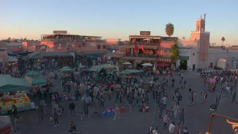 Morocco Marrakesh city time lapse Stock Footage 232220522