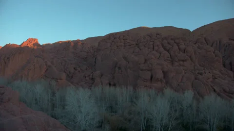 Morocco Monkey Fingers sunset time lapse Stock Footage 232220565