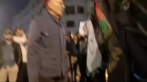 Morocco: Moroccans protest against Macron's remarks in Casablanca Vidéo 289843943
