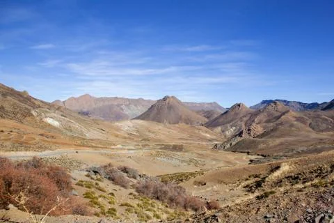 Morocco mountain road Stock Photos