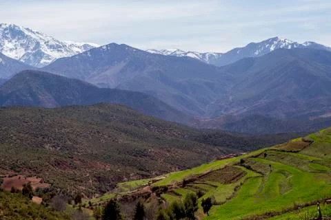 Morocco Mountain View Stock Photos