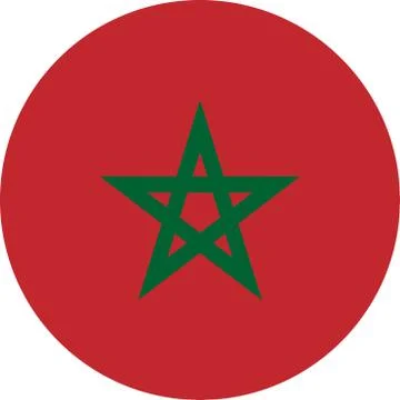 Morocco national flag vector graphics illustration. Stock Illustration