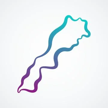 Morocco - Outline Map Stock Illustration