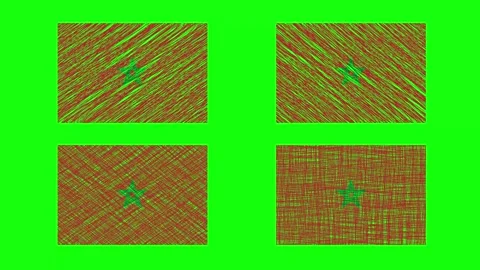 Morocco Scribble Animation on Green Screen Background. Looping seamless ani.. Stock Footage 241573650