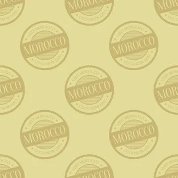 Morocco seamless pattern Illustrazione stock