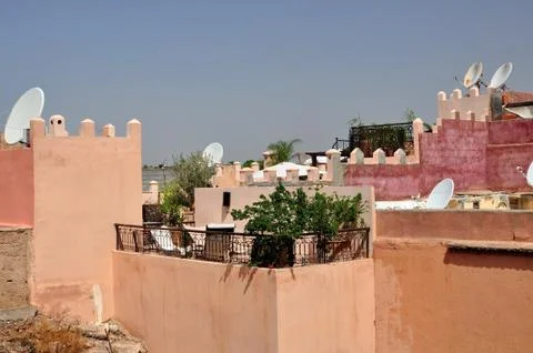 Morocco slum Stock Photos