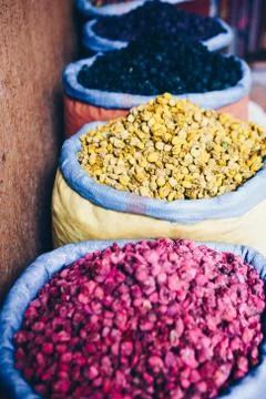 Morocco Spices Stock Photos