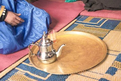 Morocco, Tea Serving Stock Photos