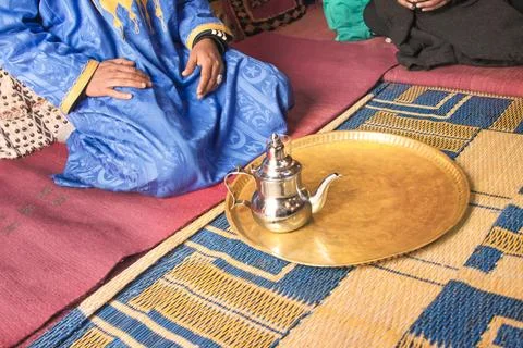 Morocco, Tea Serving Stock Photos
