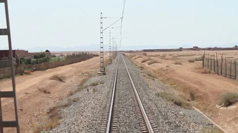 Morocco train line 库存影片 8838429