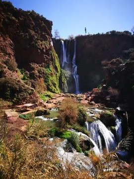 Morocco Waterfall Stock Photos