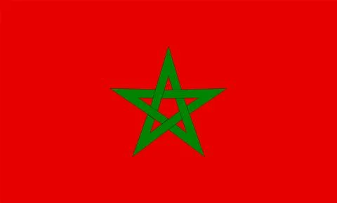 Moroco Flag Design Stock Illustration