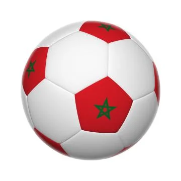 Moroco soccer ball Stock Illustration