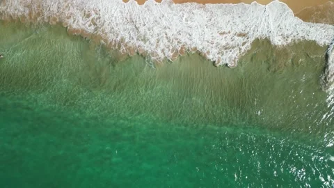 Moron beach slow waves 18 Stock-Footage 326465749