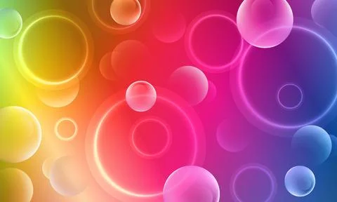 Morph Background Gradient Colorful with Circle Shape Glass Effect. Stock Illustration