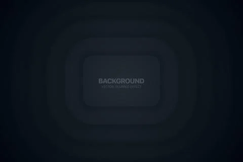 Morph Material Design Dark Rounded Rectangles 3D Vector Abstract Background Stock Illustration