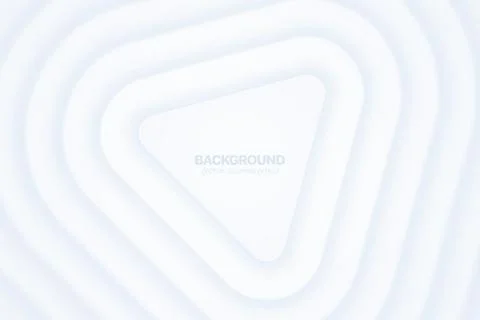 Morph Rounded Triangle Shape 3D Vector Abstract Technology White Background 스톡 일러스트