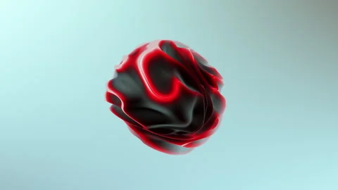 Morph shape temperature colours with ripples and waves displacement Stock Footage 279189585