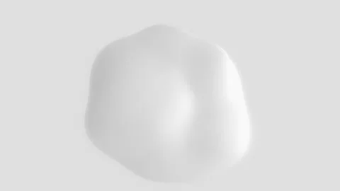 Morph white shape with ripples and waves displacement. Stock Footage 279639129