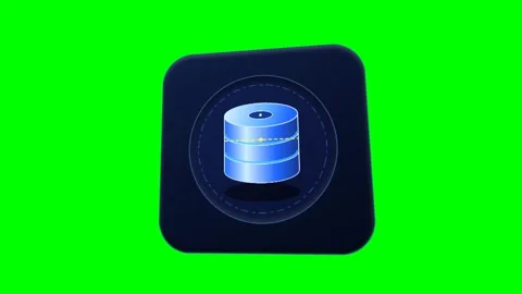 Morphic Cloud Database Card Reveal Green Screen Motion Stock Footage 346968864