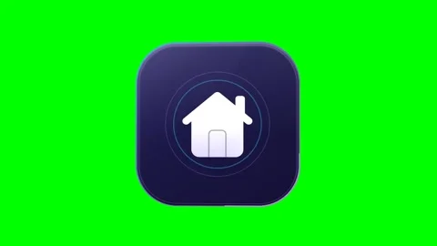 Morphic Home Navigation Pill Dock Green Screen Motion 库存影片 346968765