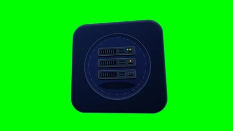 Morphic Server Data Card Motion Green Screen Motion 스톡 동영상 346968886