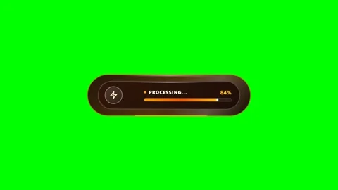 Morphic Smooth Progress Bar Dock Green Screen Motion Stock Footage 346968805