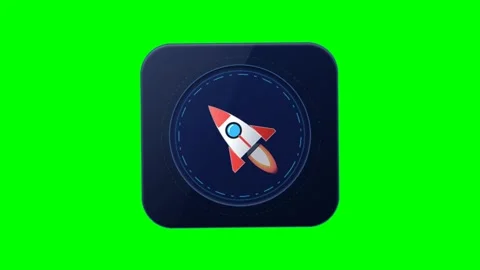 Morphic Startup Rocket Launch Card Green Screen Motion 스톡 동영상 346968887