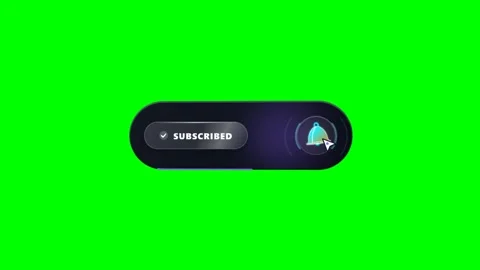 Morphic Subscribe Bell Notification Card Green Screen Motion 스톡 동영상 346968891