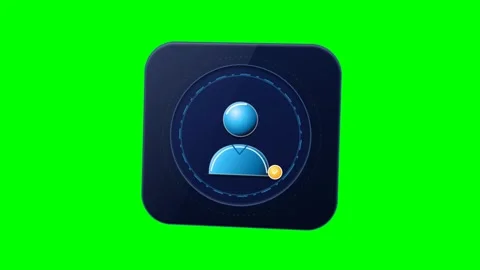 Morphic User Profile Account Card Green Screen Motion 스톡 동영상 346968905