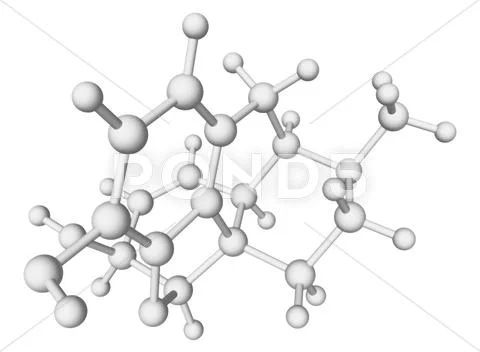 Morphine drug molecule Stock Illustration